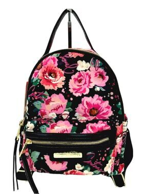 Juicy Couture Pick Ur Petal Rosie Mini Backpack Black Flower Shoulder Bag